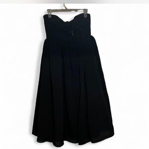 Lulu's Classic Black Strapless Dress